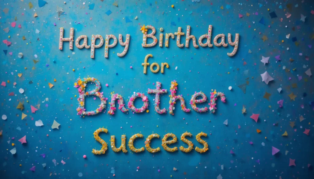 Short Birthday Wishes for Brother Success