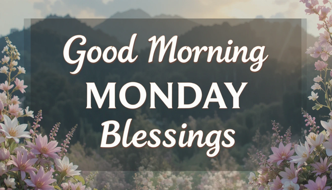 Good Morning Monday Blessings