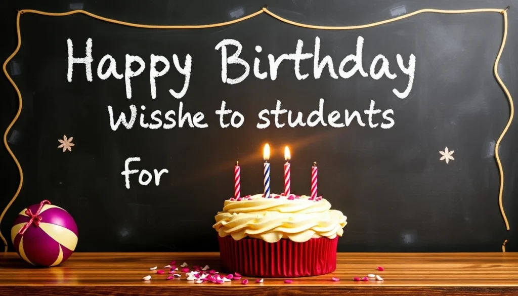 Birthday Wishes For Students From Teacher