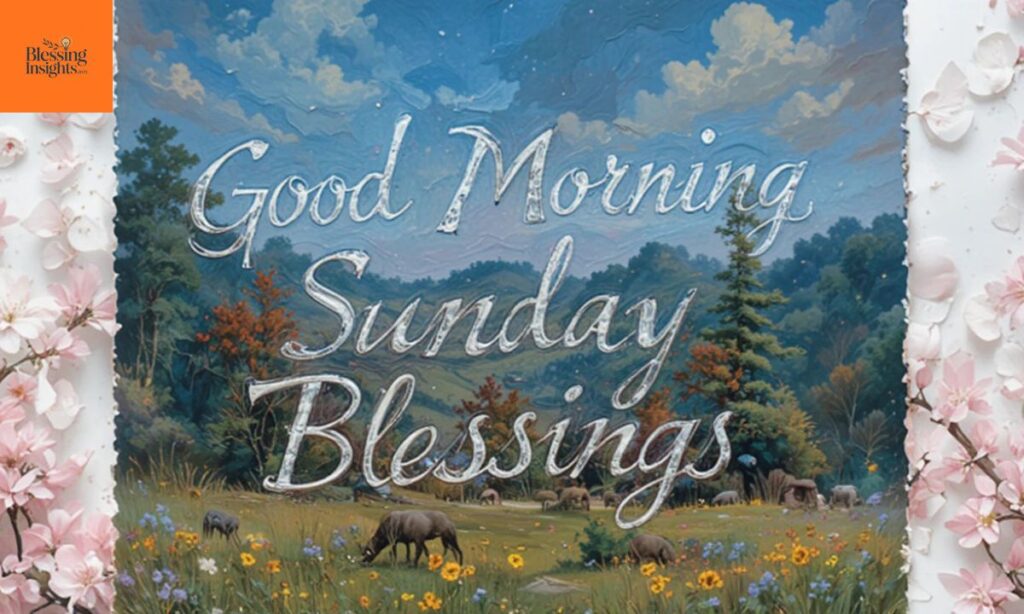 Good Morning Sunday Blessings