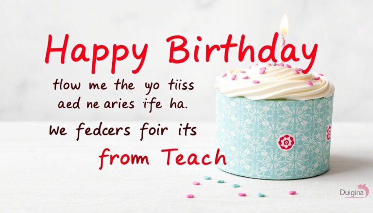 Birthday Wishes For Students From Teacher