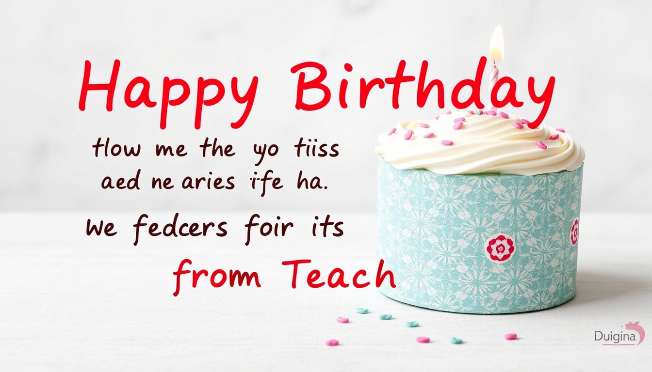 Birthday Wishes For Students From Teacher
