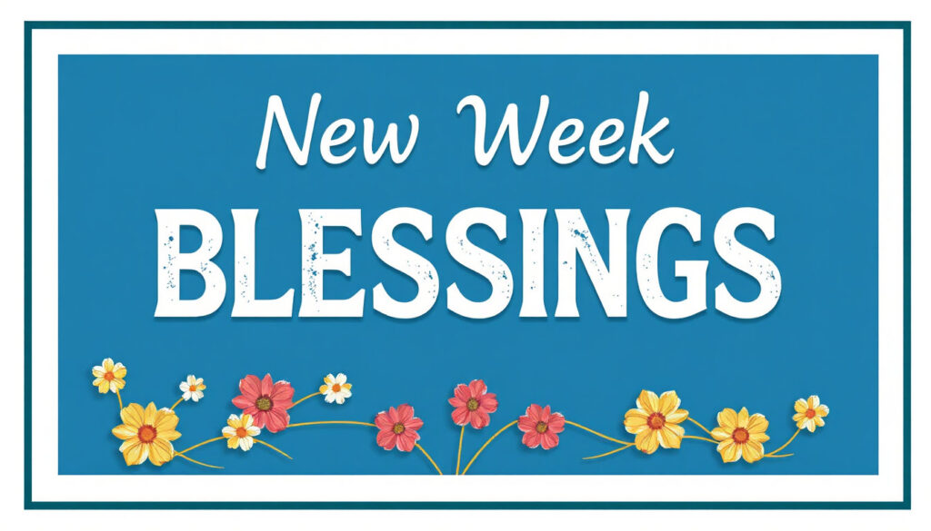Happy New Week, Blessings for Everyone