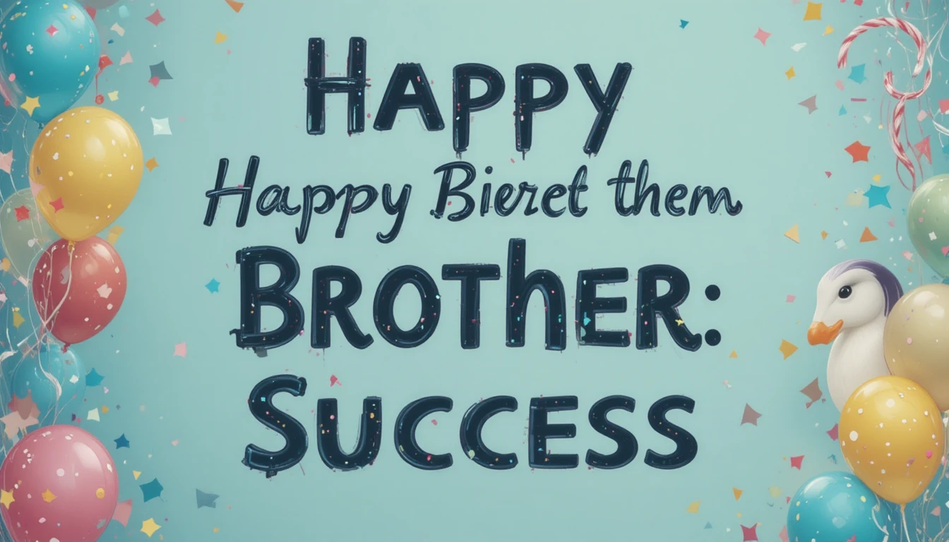 Birthday Wishes for Brother Success