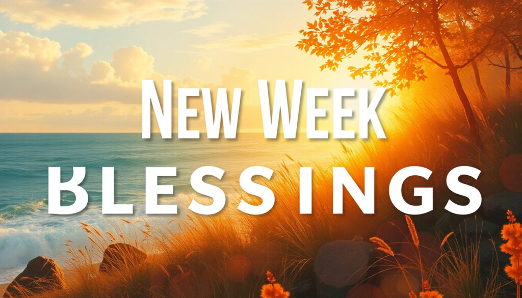 Short & Simple New Week Blessings Messages