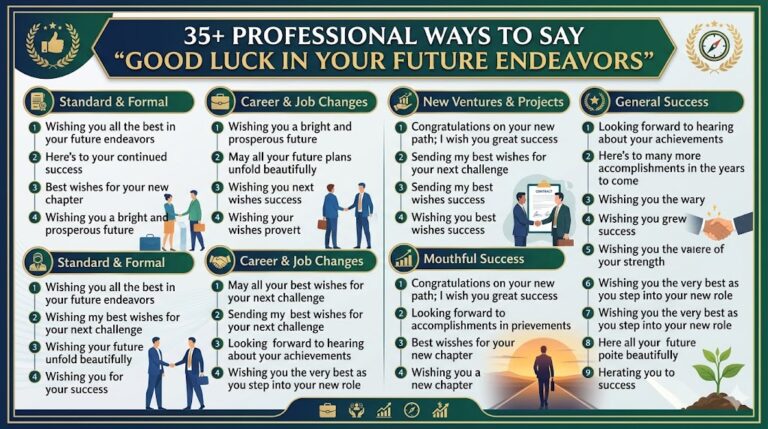Professional Ways to Say “Good Luck in Your Future Endeavors