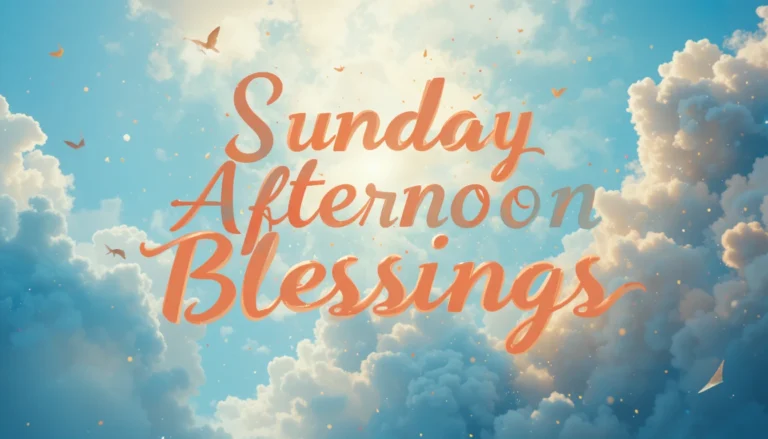 300+ Sunday Afternoon Blessings, Images, Prayers & Bible Verses