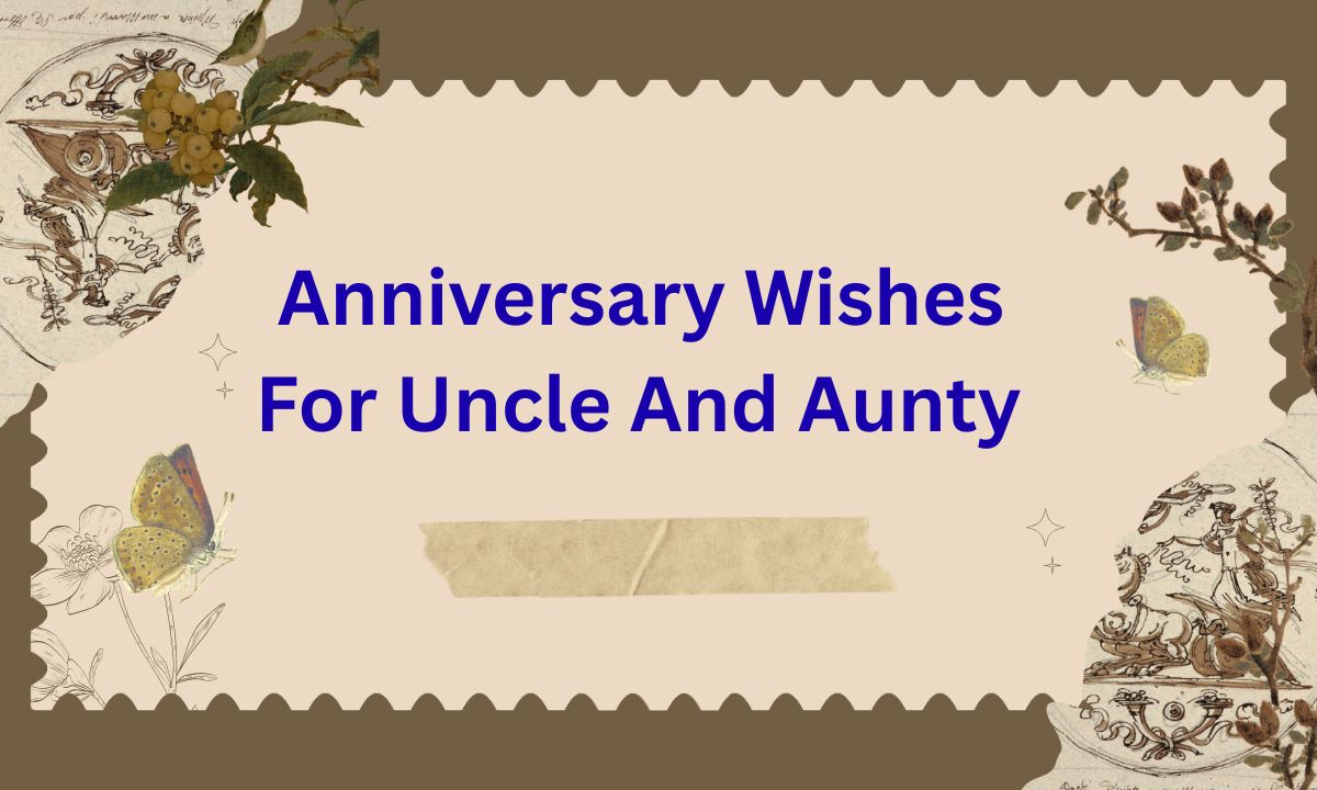 Anniversary Wishes For Uncle And Aunty