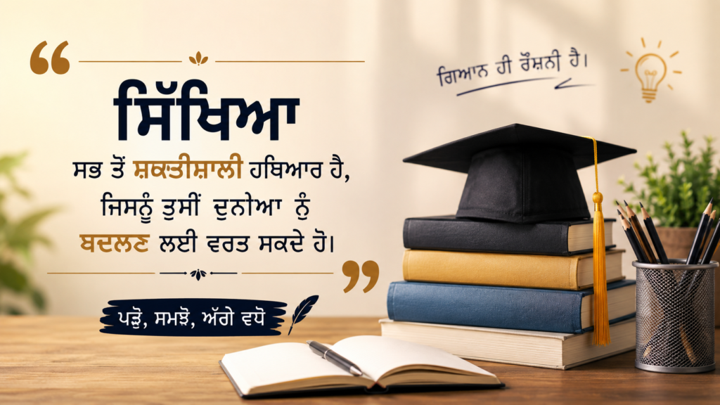 Educational Quotes in Punjabi