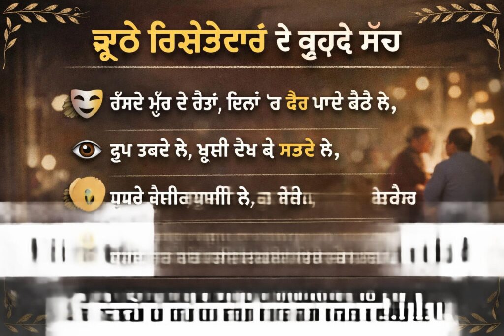 Fake Relatives Quotes in Punjabi