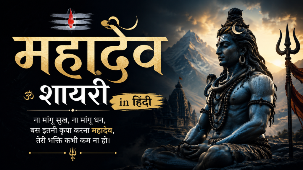 Mahadev Shayari In Hindi