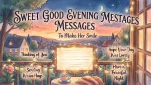 Sweet Good Evening Messages to Make Her Smile