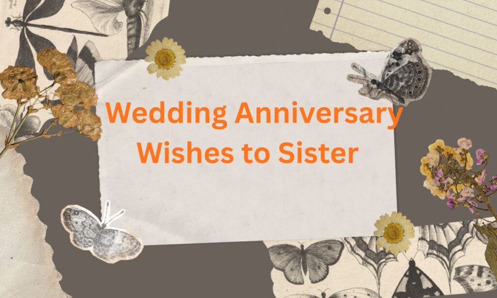 Funny Wedding Anniversary Wishes to Sister