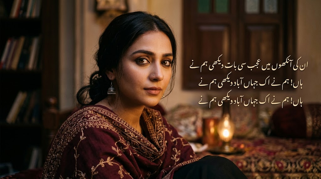 Best Urdu Poetry on Eyes for Girl