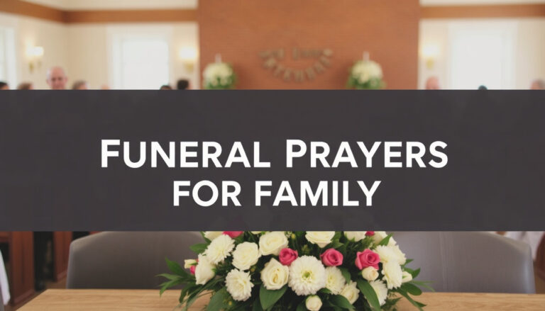 Short Funeral Prayers for Family