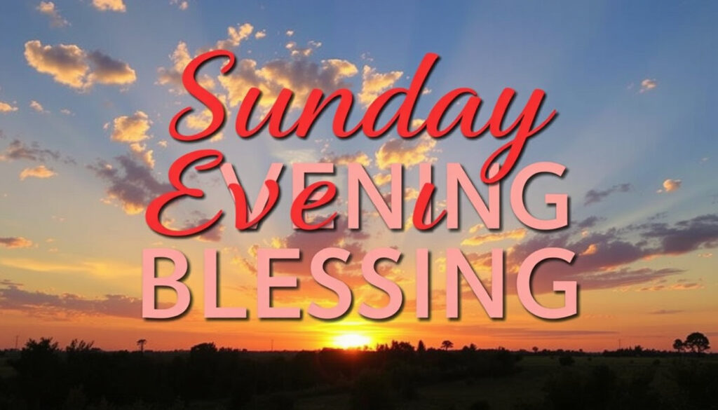 Sunday Evening Blessings Images