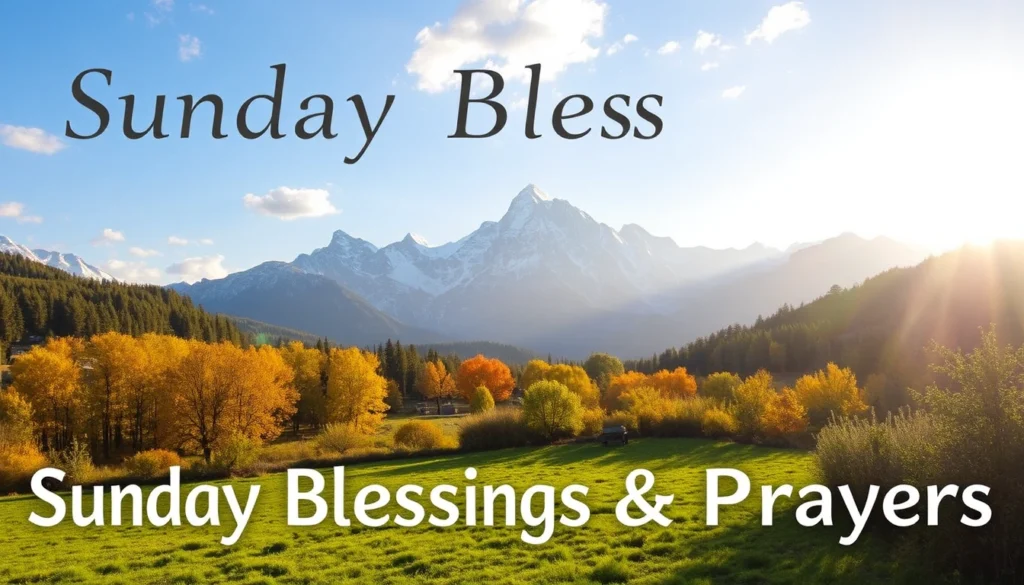 Sweet Good Morning Sunday Blessings