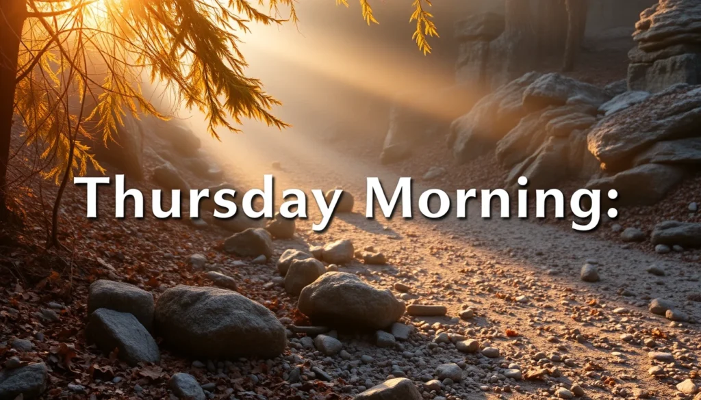 What Makes a Good Thursday Morning Greeting?