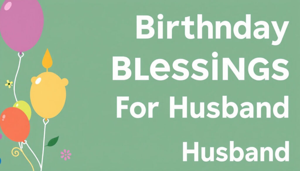 Heart Touching Birthday Blessings for Husband